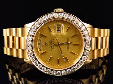 rolex 18k yellow gold.